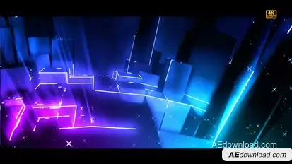 Widescreen Projection Mapping - City Loop Titles Titles template preview