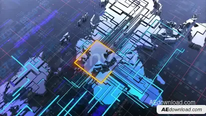 World Connected Logo Reveal Logo Stings template preview