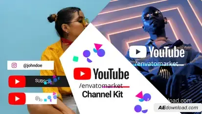 Youtube Channel Kit broadcast-packages template preview