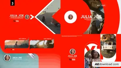 Youtube End Screen Ver 3 broadcast-packages template preview