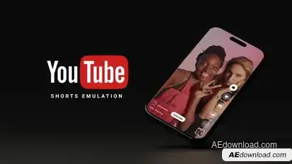 YouTube Shorts Emulation Video Displays template preview