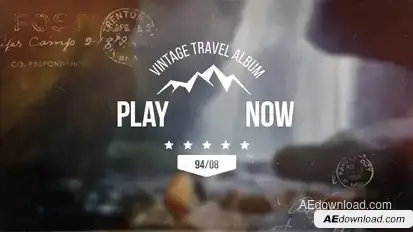 Vintage Slideshow Video Displays template preview