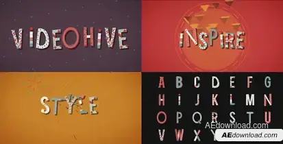 Wonder Letters Video Displays template preview