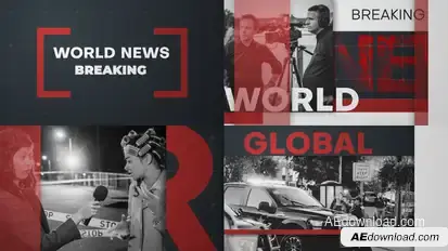 World Breaking News Premiere Pro template preview