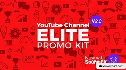 YouTube Elite Promo Kit Video Displays template preview